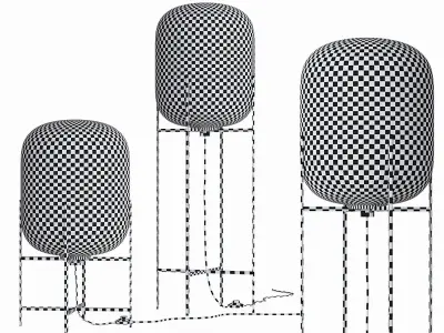 Oda floor lamps 3D model