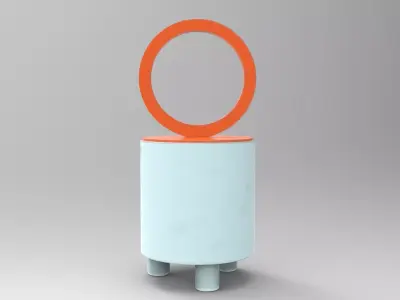 Mica Sugar Bowl Low-poly 3D model