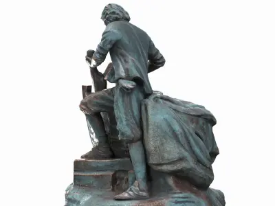 Tsar Carpenter Low-poly 3D model