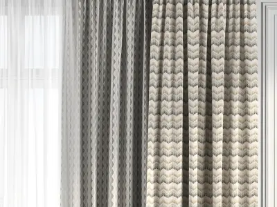 Curtain Set 191 3D model