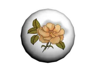 textured knob Handle 2 3D model