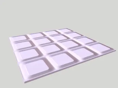 Seamless Tile Low-poly 3D model