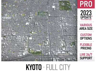 Kyoto Low-poly 3D model