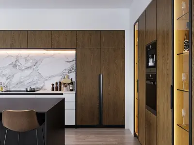 Modern kitchen 6 3D model