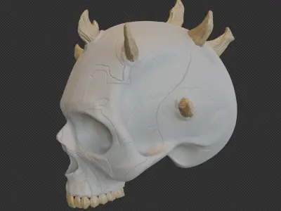Darth Maul character Skull from star wars ready to print 3D print model