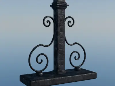 Street Light 3D model 20