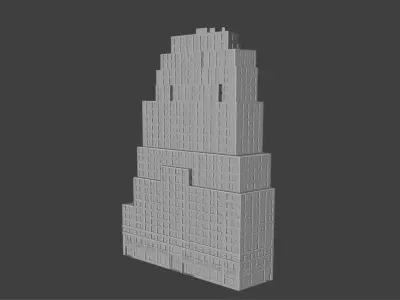 111 John Street NYC Art Deco Skyscraper High Detail  3D print model