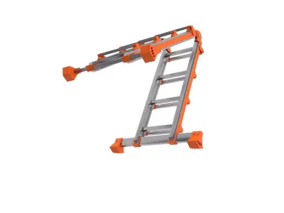 Multifunctional Aluminium Ladder 3D model