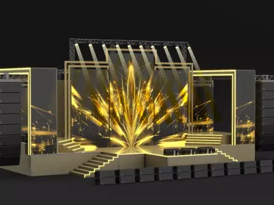 Concert Stage 11 3D model purchase