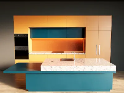 13-Kitchen1 matte 2 3D model