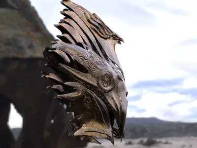 Sci-fi Centurion helmet 3D model