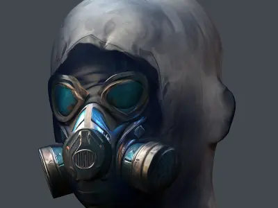 Helmet 3d model military combat Military Low-poly Low-poly 3D model