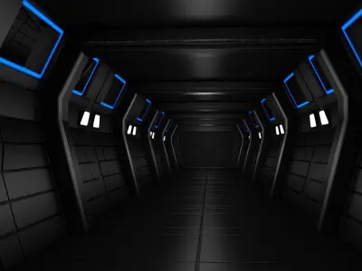 Sci Fi Corridor 3D model order