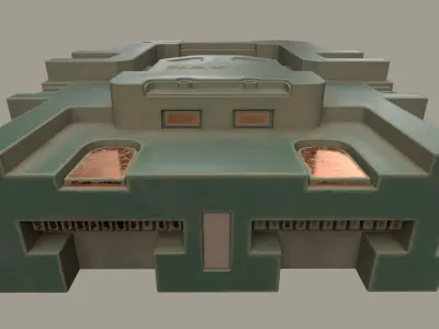 Stylized Scifi Cartridge Low-poly 3D model