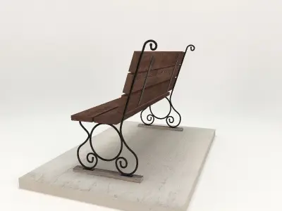 Park Bench 3D model