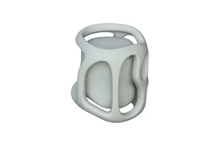 SciFi Shape Object Low Poly Low-poly 3D model 9