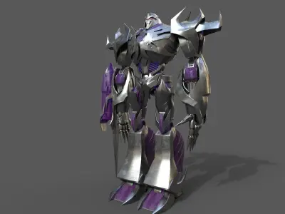 TRANSFORMERS MEGATRON  Low-poly 3D model