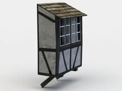 House oriel Low-poly 3D model