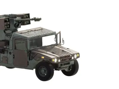 BXD10  withType 93 Surface-to-air missile 3D model