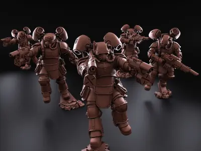 Kill Squad - Special Forces - Imperial Guard 3D print model