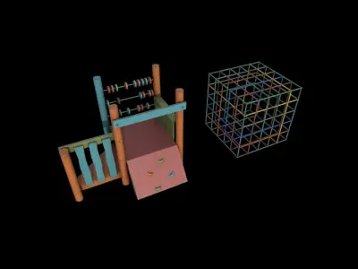 Playground Props Pack Low-poly 3D model