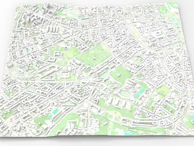 Cityscape Lviv Ukraine 3D model