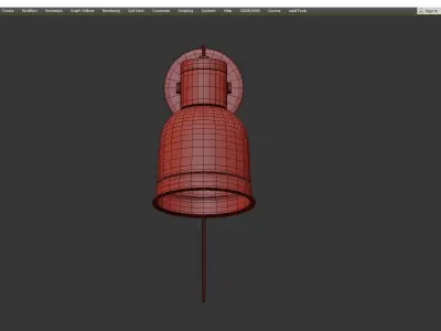 NORDLAND W SCONCE Low-poly 3D model