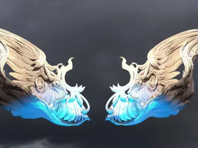 Void Dark wings 3  3D model