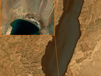 NEOM city in KSA topography Collection 3D model