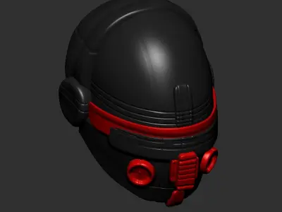 helmet high poly sculpt 3d printable 3D model