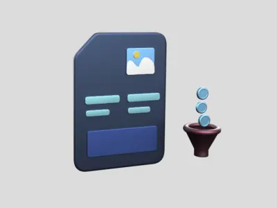 3D app web Icon Low-poly 3D model-17 Low-poly 3D model