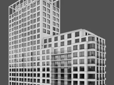 RESIDENTIAL BUILDING NO105 A 3D model