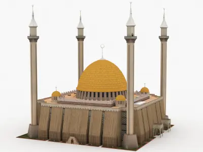 Abuja National Mosque 3D model