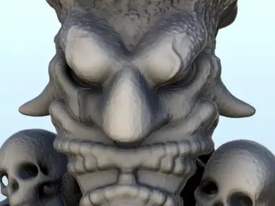 Alien knight with armour 1 - Future Sci-Fi SF Post apocalyptic T 3D print model