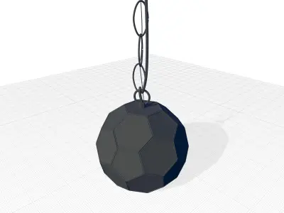 Light Single Geometric Pendant 3D model