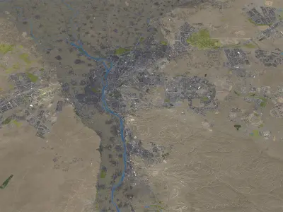 Cairo - 3D City Model Terrain 3D Model Pack