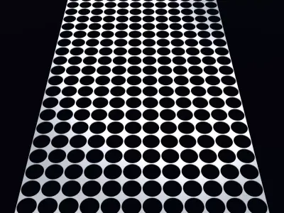 Perforated panel with 70 percent opening 25O75 3D model