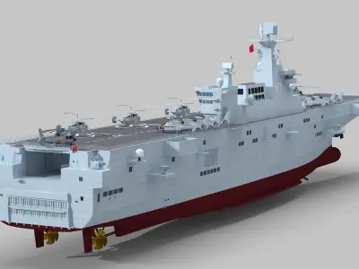  Chinese Navy Type 075 Amphibious Assault Ship 