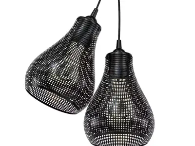 Kayan pendant lamp with shade 3D model