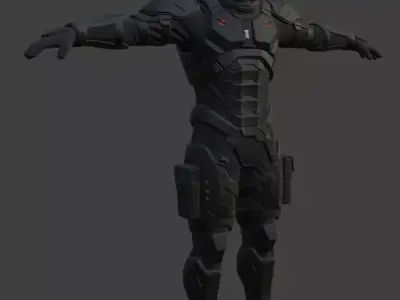 Astronaut Spacesuit 3D Model 3D model