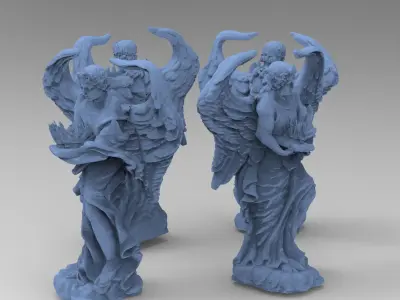 Angel stones 3D model