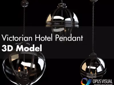 Victorian Hotel Pendant 3D model
