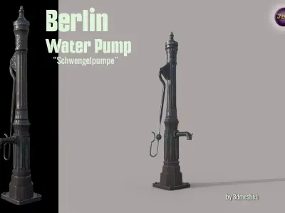 Levelling pump - Fridrichshain - PBR lowpoly Low-poly 3D model