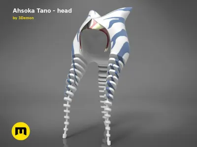 Ahsoka Tano head 3D print model