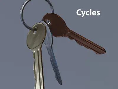 Keys - Cycles and Eevee Low-poly 3D model