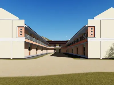Boarding House 01 use at Indonesia 3D model