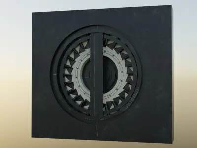 Bank Vault Door 3D model