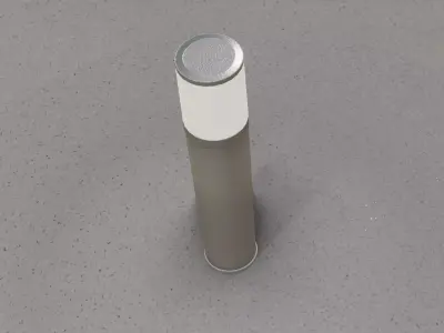 Low-Poly Basic Light Column 18 - Street Light Set-9 Low-poly 3D model