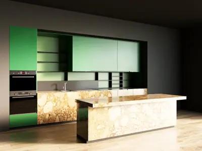 120-Kitchen12 matte 10 3D model