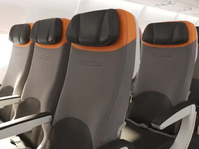  3D Airbus A320 Interior Cabin Economy(1) 